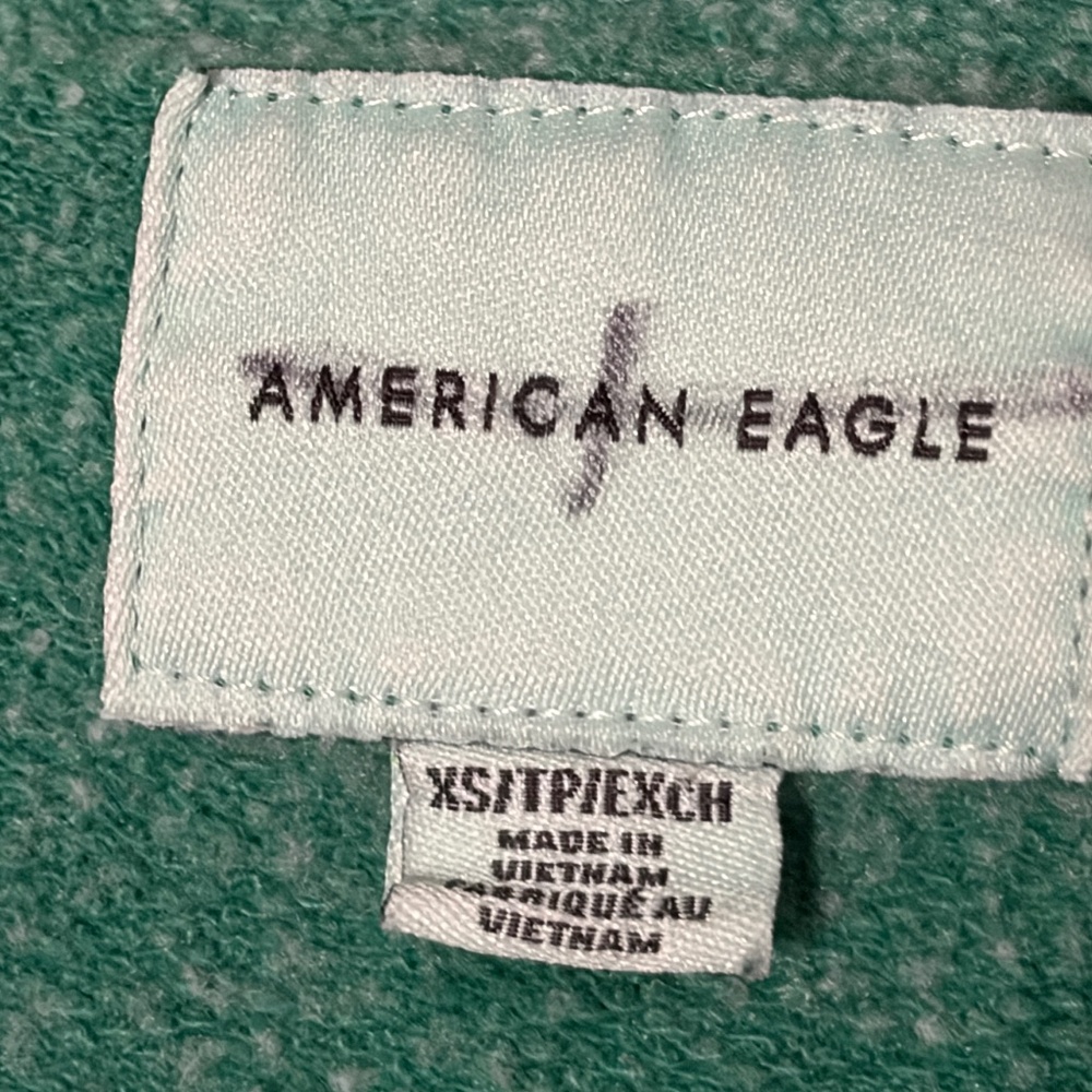 Women's American Eagle Green "Happiness" Sweatshirt - XS - Picture 4 of 7